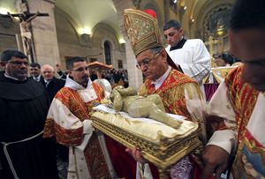 Sua Beatitudine monsignor Fouad Twal, patriarca latino di Gerusalemme (Reuters)