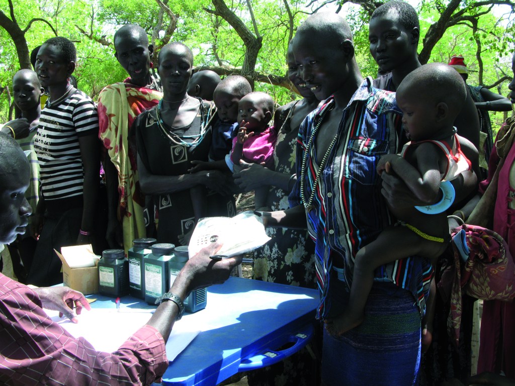 Sud Sudan. Campo rifugiati - distribuzione di farmaci