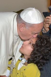 Qui e in copertina, due sogni realizzati: con il presidente Obama e con papa Francesco