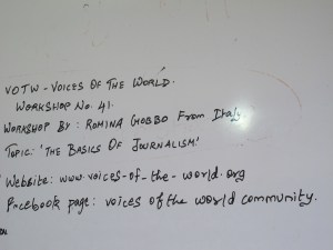 avviso lezione di giornalismo_velammal_engineering_collage