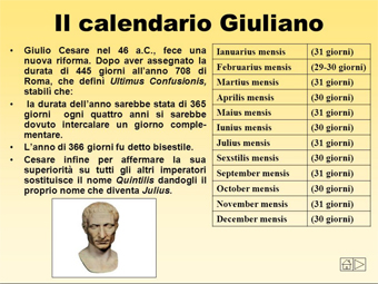 Il calendario giuliano