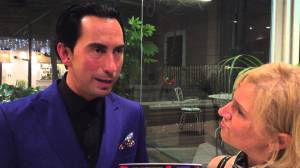 Con Romina Gobbo durante l'intervista