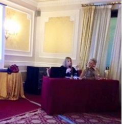 Io e Adriana Vicentini, presidente del Club Inner Wheel di Verona