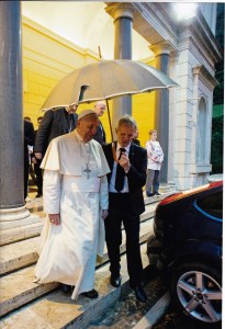 Sergio con papa Francesco